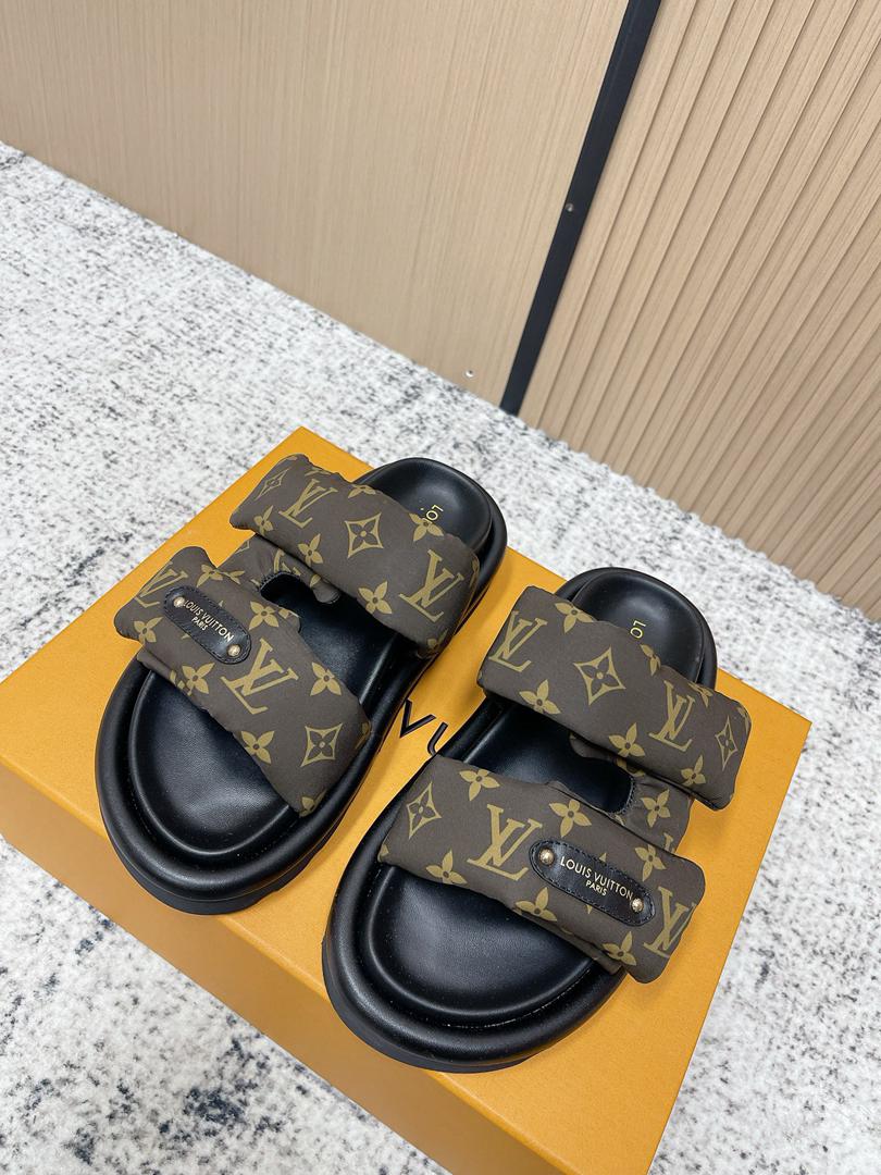 Monogram Comfort Slide Sandals