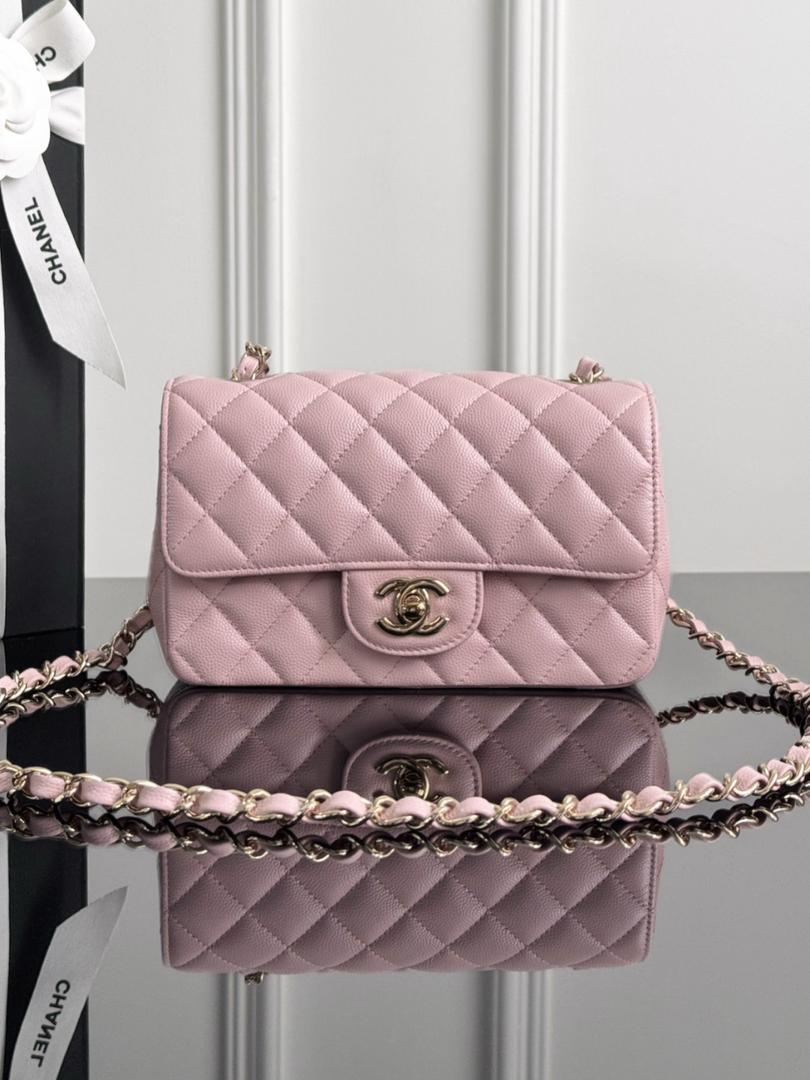 Sky Quilted Chain Bag Blue Light