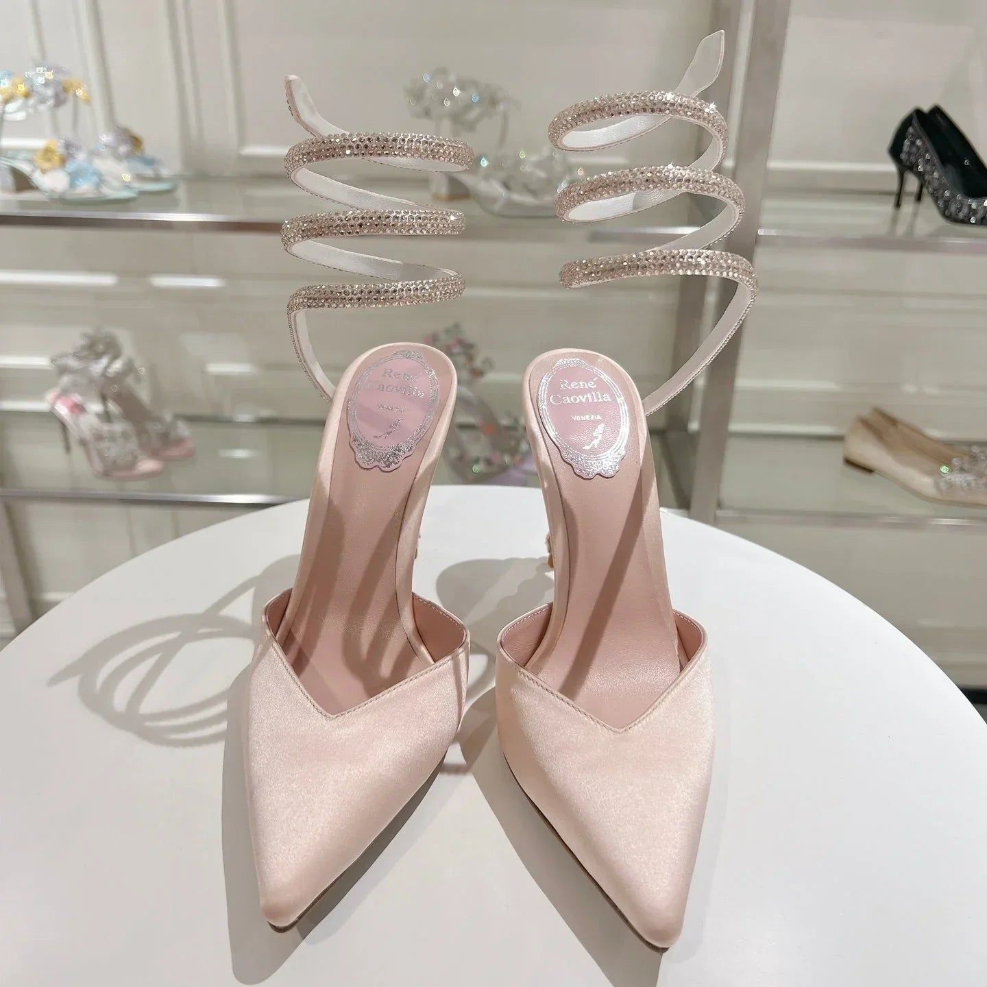 Cleo Snake-Design Heels