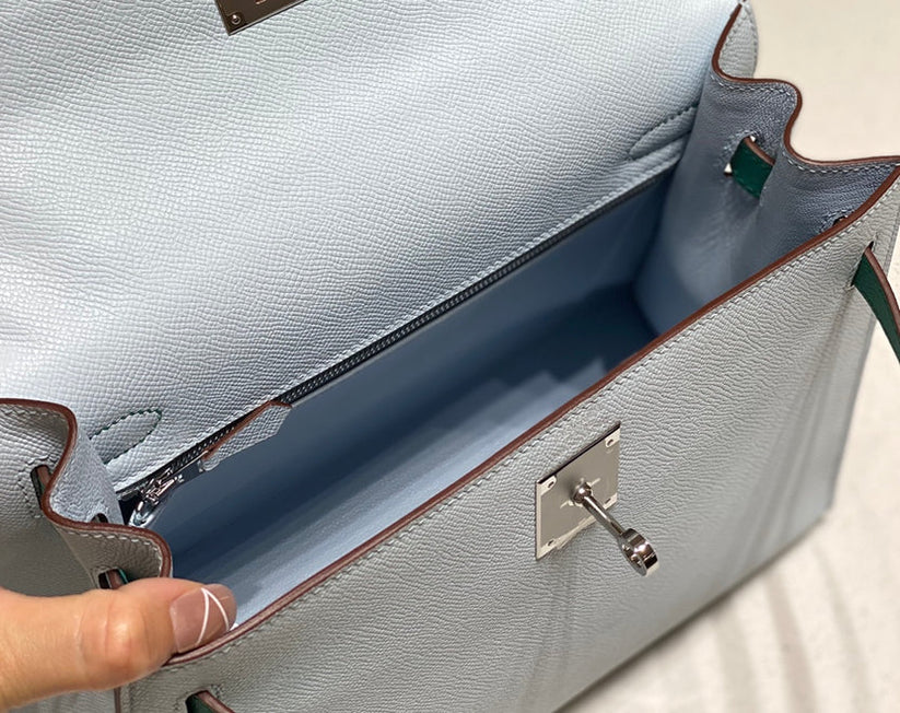 Tricolor Leather Bag 28